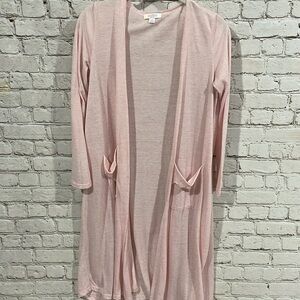 LuLaRoe Sarah Duster Linen Blend Cardigan S